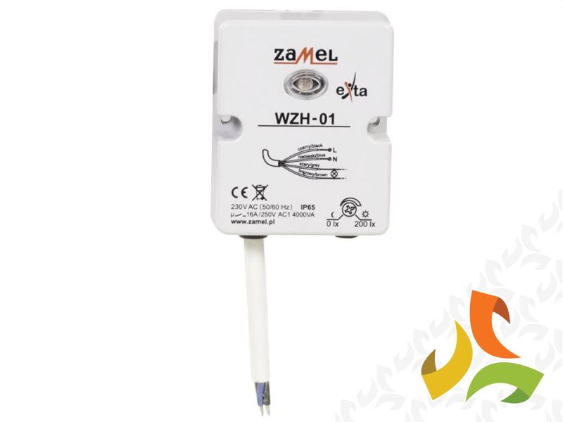 Wyłącznik zmierzchowy 16A 230V 0-200 lux IP65 WZH-01 ZAMEL