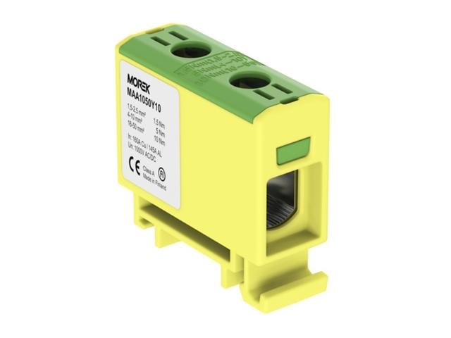 Zacisk uniwersalny OTL50 kolor żółto-zielony 1xAl/Cu 1,5-50mm2 1000V MAA1050Y10 MOREK