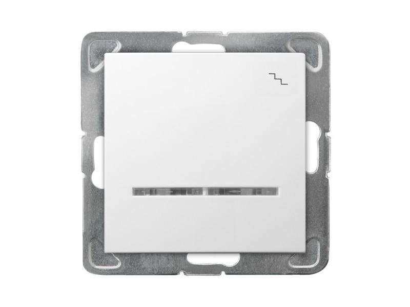 IMPRESJA Wyłącznik schodowy podświetlany biały ŁP-3YS/m/00 OSPEL