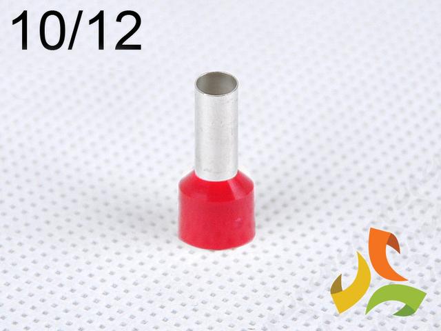 Końcówka kablowa 10/12 mm2 tulejka izolowana miedziana czerwona 100szt. DI 10-12 C GPH