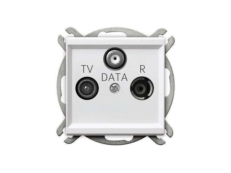 SONATA Gniazdo antenowe RTV-DATA biały GPA-RD/m/00 OSPEL