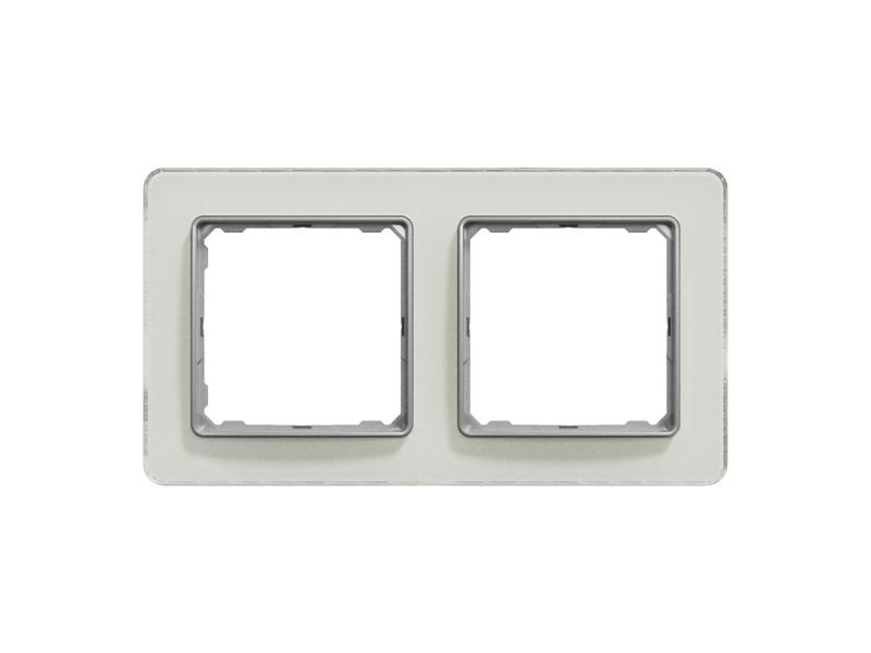 SEDNA DESIGN & ELEMENTS Ramka 2 podwójna szkło białe SDD360802 SCHNEIDER ELECTRIC