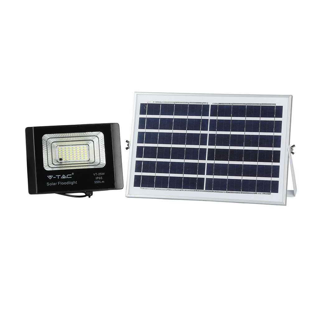 VT-25W Naświetlacz solarny LED barwa: 6000K 94006 V-TAC-0