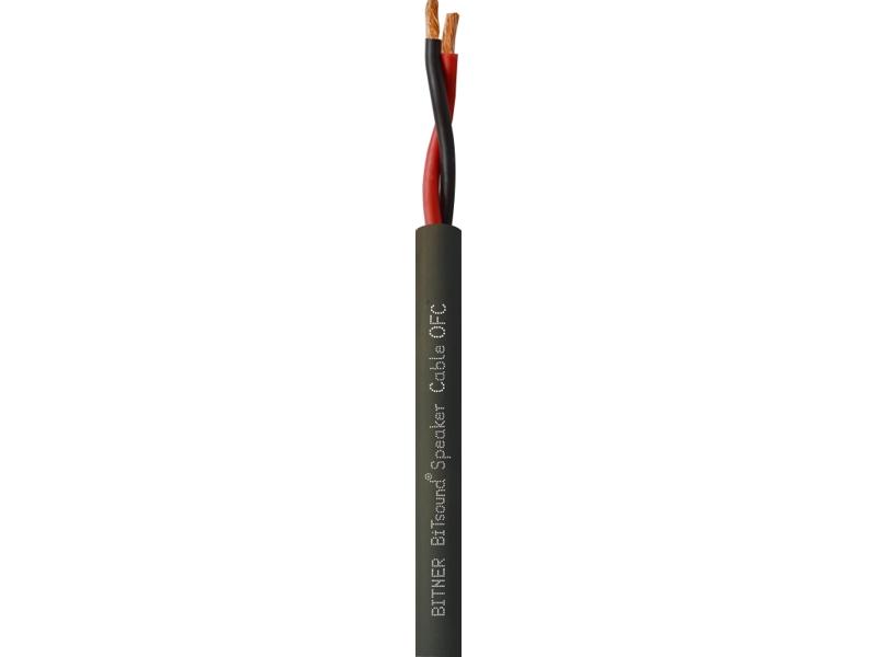 Kabel głośnikowy BiTsoundSpeaker Cable OFC 2x2,5 estradowy czarny (bębnowy) LP0200 BITNER