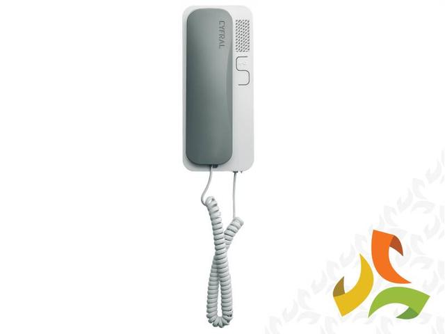 Unifon cyfrowy "CYFRAL" SMART-D aparat domofonowy szaro-biały C43A208 EURA-TECH