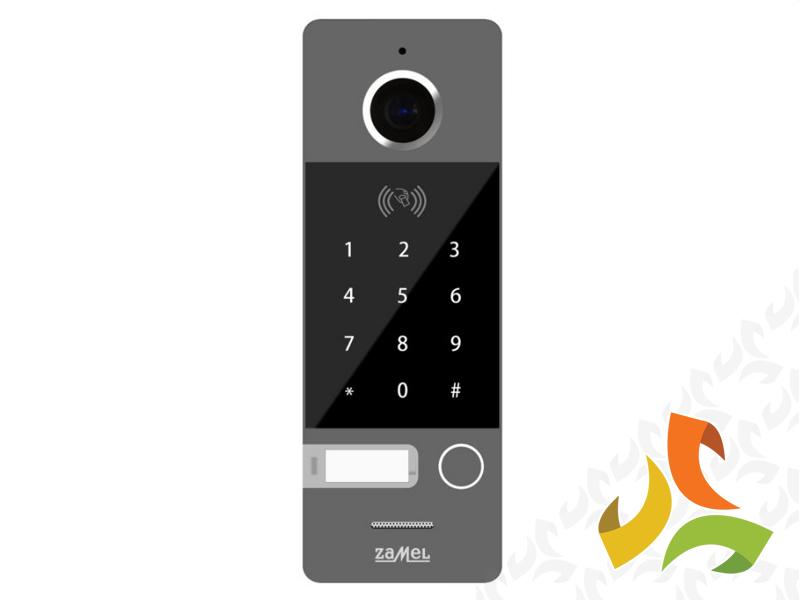 Jednorodzinny zewnętrzny panel wideo z szyfratorem i czytnikiem kart TYP: VO-812IDSP srebrny ENTRA ZAMEL-0
