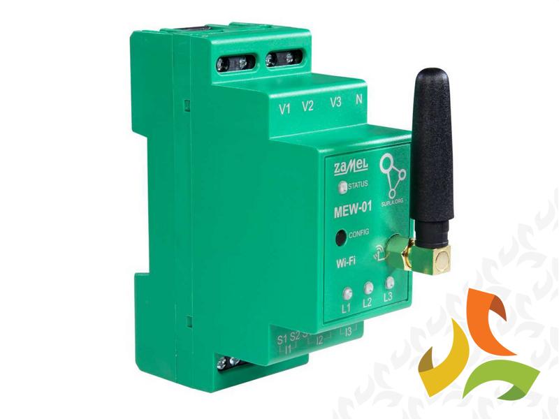 Monitor energii elektrycznej WI-FI 3F+N licznik dwukierunkowy do fotowoltaiki PV TYP: MEW-01 SUPLA ZAMEL-2