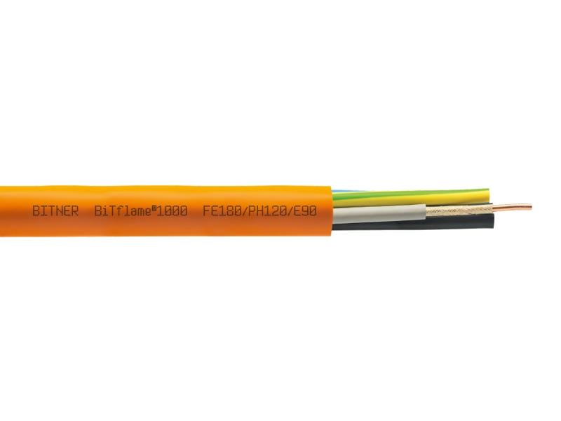 Kabel BiTflame 1000 5G2,5 mm2 RE (0,6/1kV) FE180/E90 ognioodporny (bębnowy) B62717 BITNER