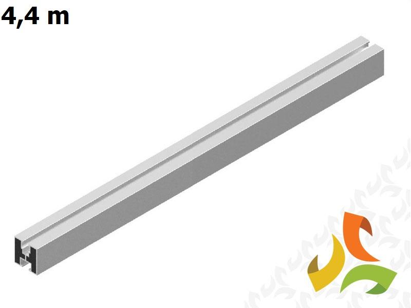 KHE Profil aluminiowy 40x40 4,4m wys. 40mm gr. blachy 1,5mm 1037600-1