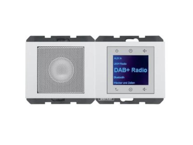 K.1 Radio Touch DAB+ Bluetooth z głośnikiem biały połysk 30807009 HAGER-0
