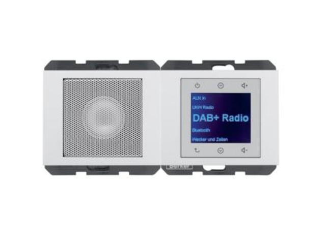 K.1 Radio Touch DAB+ Bluetooth z głośnikiem biały połysk 30807009 HAGER