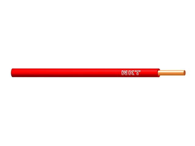Przewód DY 2,5 mm2 czerwony (450/750V) jednożyłowy drut (krążki 100m) 172105027C0100 NKT