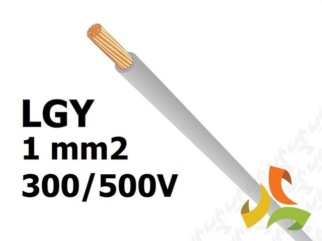 Przewód LGY 1,0 mm2 szary (300/500V) jednożyłowy linka (krążki 100m) 29119 HELUKABEL