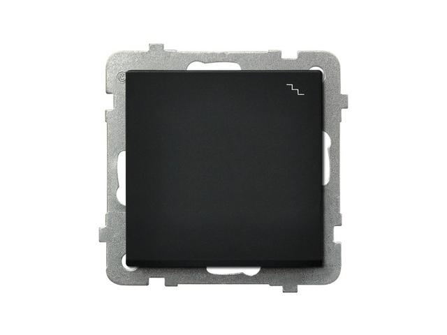 SONATA Wyłącznik schodowy czarny metalik ŁP-3R/m/33 OSPEL