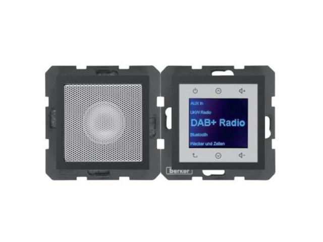 B.x Radio Touch DAB+ z głośnikiem antracyt mat 29801606 HAGER