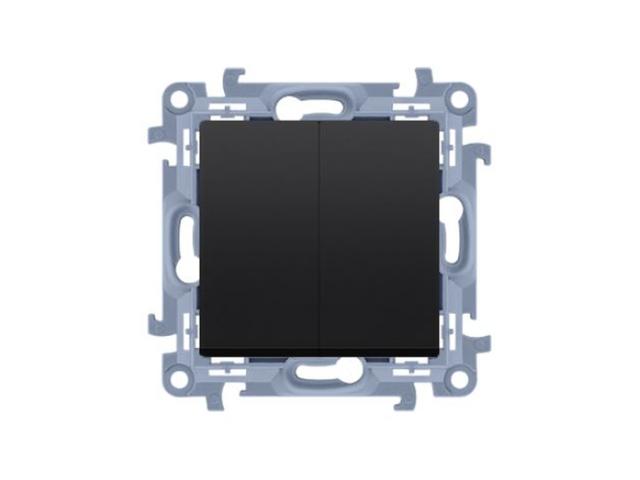 SIMON 10 Wyłącznik świecznikowy (moduł) 10AX 250V zaciski śrubowe czarny mat CW5.01/49 KONTAKT SIMON