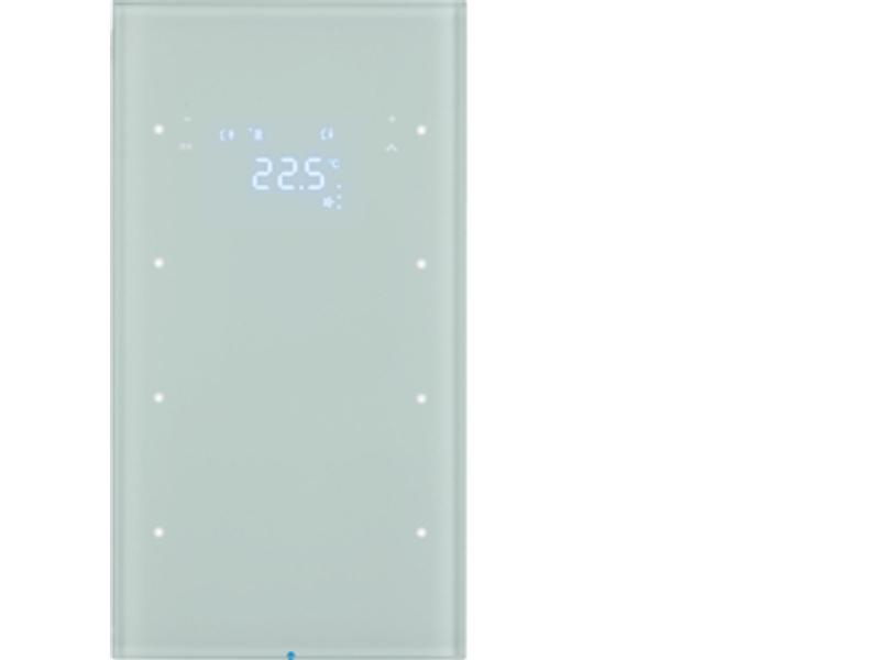 BERKER R.3 Sensor dotykowy potrójny z regulacją temperatury szkło biały 75643050 HAGER