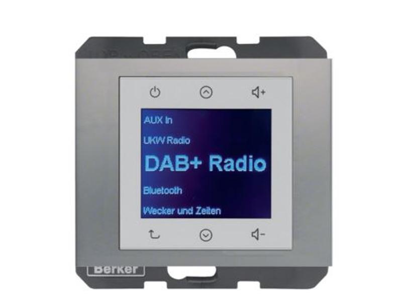 K.5 Radio Touch DAB+ Bluetooth stal szlachetna 30847004 HAGER