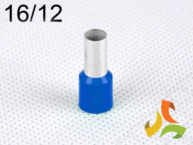 Końcówka kablowa 16/12 mm2 tulejka izolowana miedziana niebieska 100szt. DI 16-12 N GPH-0
