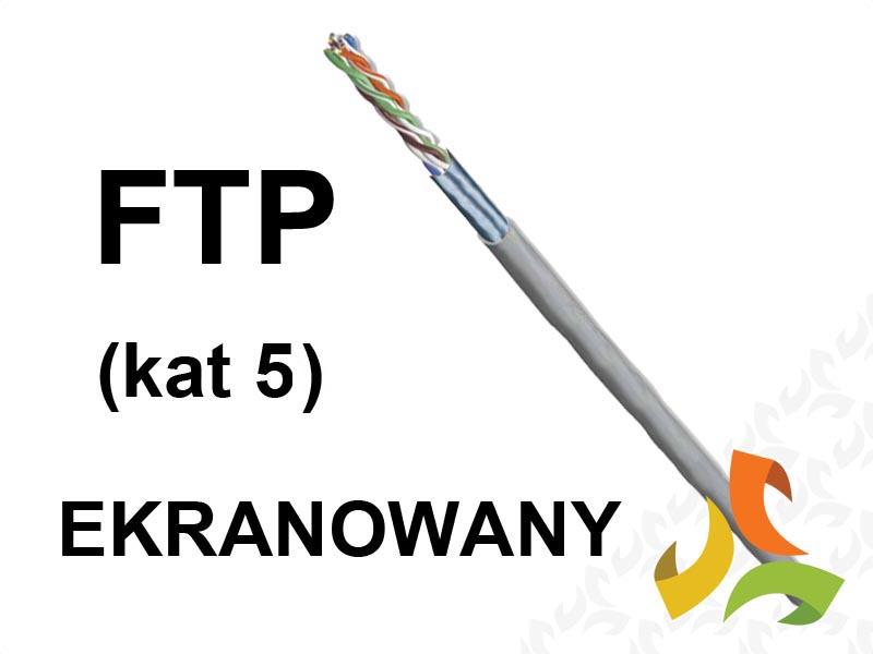 Kabel FTP kat.5e 4x2x0,5 ekranowany szary (bębnowy) BiTLAN TI0007 BITNER-1