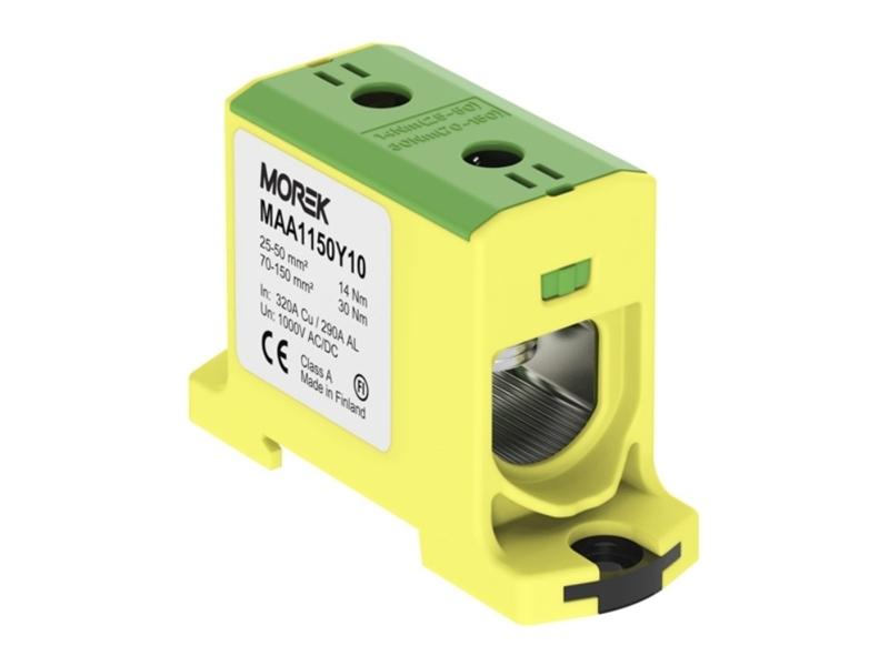 Zacisk uniwersalny OTL150 kolor żółto-zielony 1xAl/Cu 25-150mm2 1000V MAA1150Y10 MOREK-0