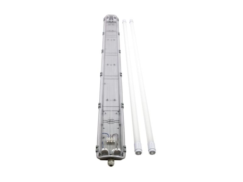 Zestaw oprawa hermetyczna 120 cm + 2x świetlówka LED T8 18W 1820lm 4000K 120 cm 203891/kpl/2 LED LINE-11