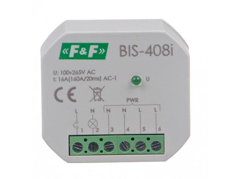 Przekaźnik bistabilny 230V 16A BIS-408-LED F&F FILIPOWSKI-0