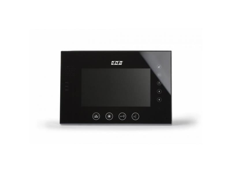 Wideodomofon monitor 7" kolorowy z pamięcią port karty SD plastik/aluminium czarny zasilacz MK-08B F&F FILIPOWSKI