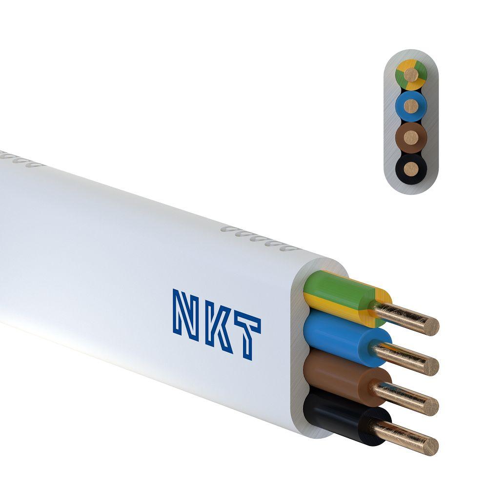 Przewód YDYp 4x1,5 mm2 (450/750V) instalacyjny płaski (krążki 100m) 172153017C0100 NKT-2