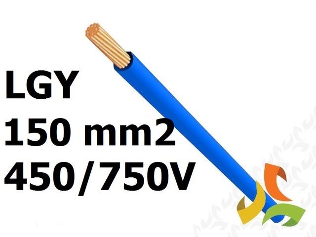 Przewód LGY 150 mm2 niebieski (450/750V) jednożyłowy linka (krążki 100m) G-006138 TELEFONIKA