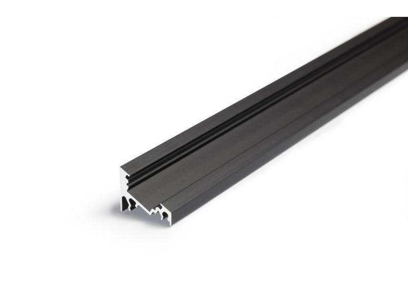 Profil aluminiowy do taśm LED 2000 mm kątowy nawierzchniowy czarny CORNER10 BC/UX 83050021 LED LINE-0