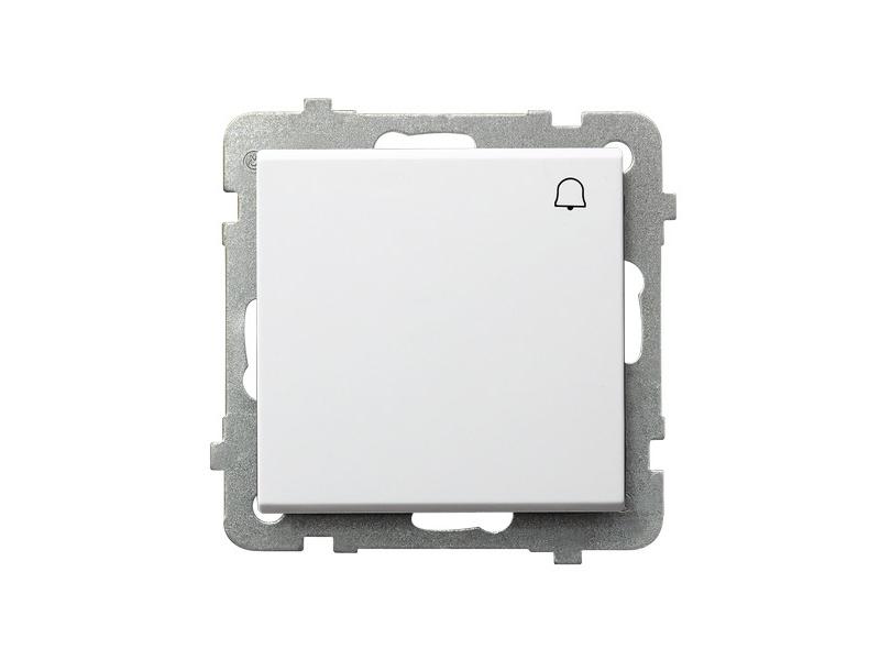 SONATA Wyłącznik zwierny przycisk biały ŁP-6R/m/00 OSPEL