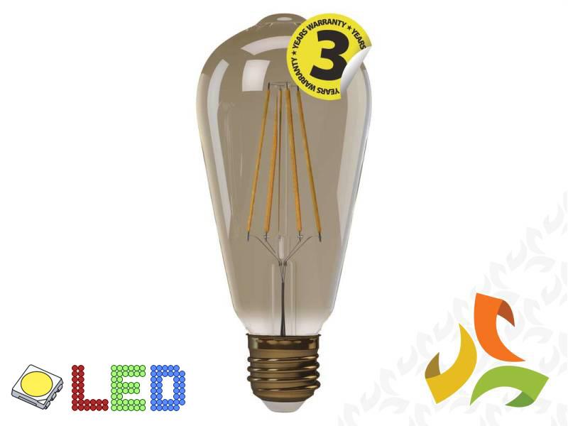 Żarówka dekoracyjna RETRO LED VINTAGE 4W(34W)  E27 2200K 380lm ST64 Z74302 EMOS-0