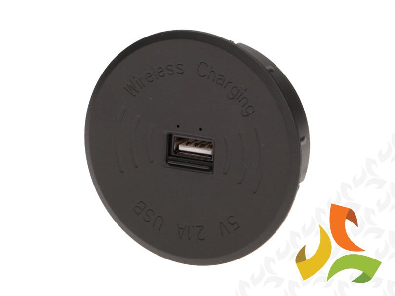 Ładowarka bezprzewodowa z portem USB czarna OR-AE-1367/B ORNO