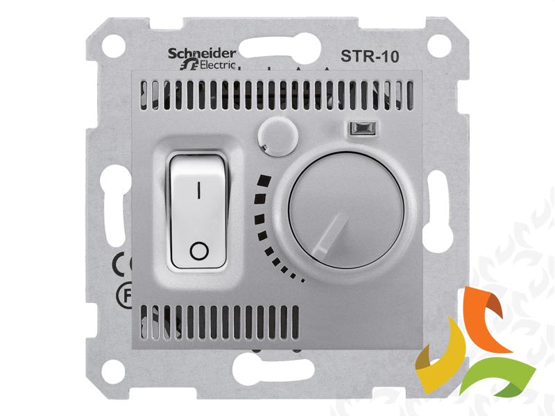 SEDNA Regulator temperatury termostat z włącznikiem aluminium SDN6000160 SCHNEIDER ELECTRIC-1