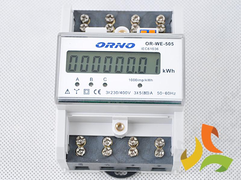 Licznik energii elektrycznej 3-fazowy 80A OR-WE-505 ORNO-3