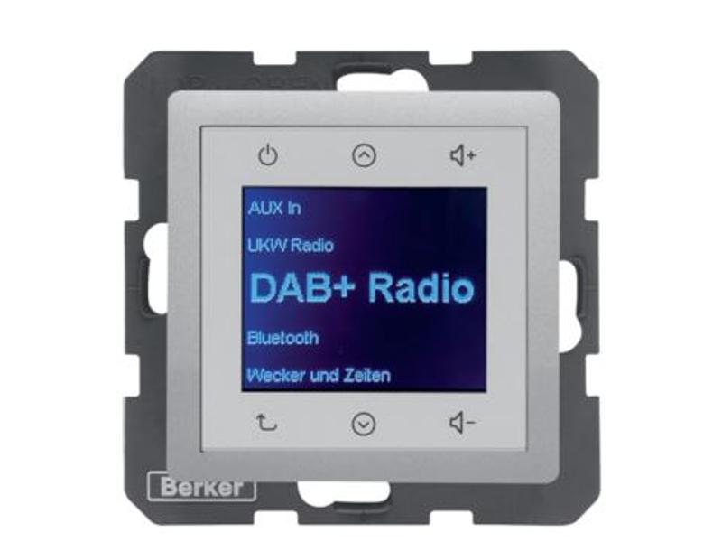 Q.x Radio Touch DAB+ Bluetooth alu aksamit 30846084 HAGER