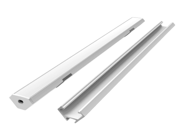Profil aluminiowy do taśm LED 2000 mm kątowy nawierzchniowy biały z kloszem mlecznym PRIME 203655 LED LINE