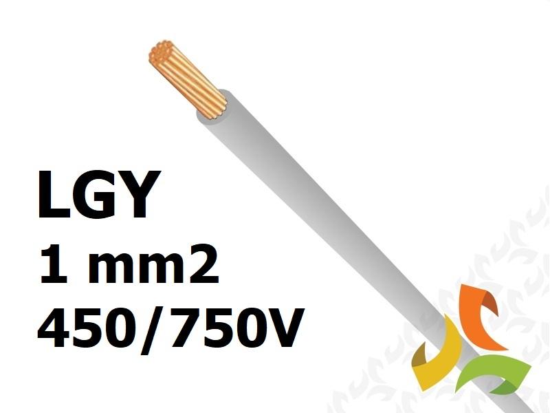 Przewód LGY 1,0 mm2 szary (450/750V) jednożyłowy linka (krążki 100m) 5907702813660 ELEKTROKABEL-0