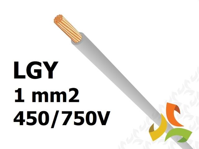 Przewód LGY 1,0 mm2 szary (450/750V) jednożyłowy linka (krążki 100m) 5907702813660 ELEKTROKABEL