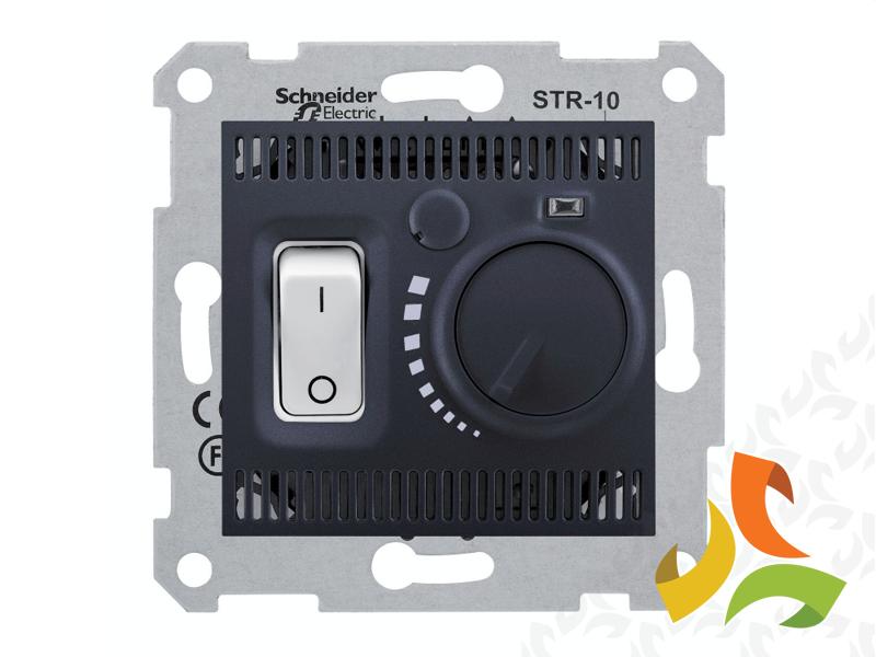 SEDNA Regulator temperatury termostat podłogowy z włącznikiem grafit SDN6000370 SCHNEIDER ELECTRIC-1