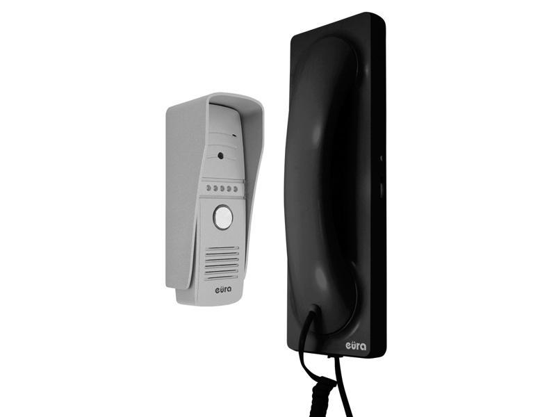 Wideodomofon "EURA" VDP-50A3 "PROXIMA" czarny unifon z WiFi obsługa 1 wejścia aplikacja Eura Connect A31A151 EURA-TECH-2