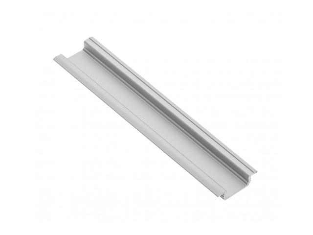 Profil aluminiowy do taśm LED 2000 mm prosty wpuszczany srebrny GLAX PA-GLAX-AL GTV