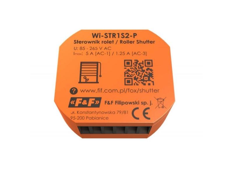 FOX Sterownik rolet Wi-Fi 230 V SHUTTER z silnikiem o obciążalności do 320W WI-STR1S2-P F&F FILIPOWSKI-2