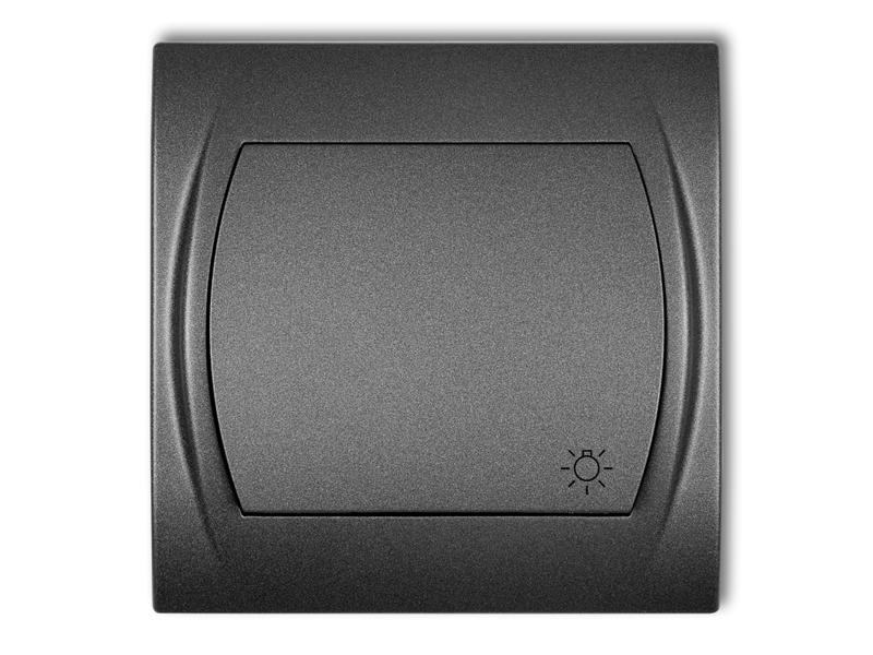 LOGO Wyłącznik zwierny przycisk "światło" grafitowy 11LWP-5 KARLIK-0