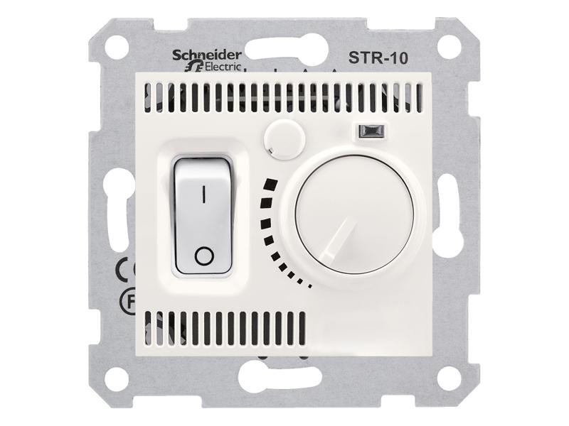 SEDNA Regulator temperatury termostat z włącznikiem krem SDN6000123 SCHNEIDER ELECTRIC