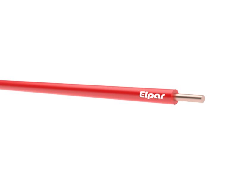 Przewód DY 1,0 mm2 czerwony (300/500V) jednożyłowy drut H05V-U (krążki 100m) 5901854404196 ELPAR-0