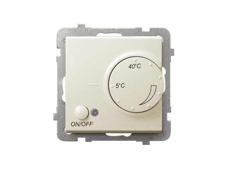 SONATA Regulator temperatury-termostat z czujnikiem napowietrznym ecru RTP-1RN/m/27 OSPEL