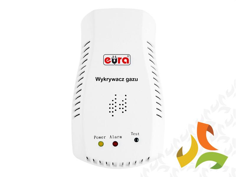 Sygnalizator, czujnik gazu, do gniazdka 230V/50Hz GD-05A2 A21A405 EURA TECH