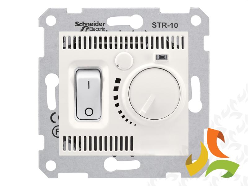 SEDNA Regulator temperatury termostat z włącznikiem krem SDN6000123 SCHNEIDER ELECTRIC-1